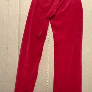 Juicy Couture Velour Pink with Blue Label Wide Leg Pants